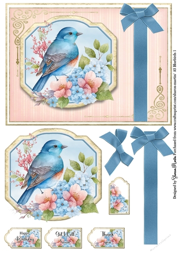 A5 Bluebird 1 - Quick Card 