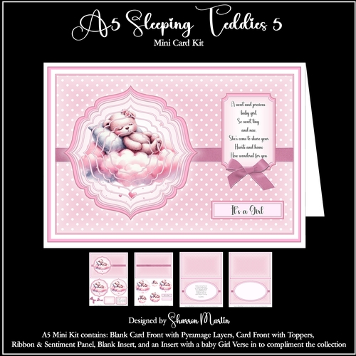 A5 Sleeping Teddies Mini Kit 5