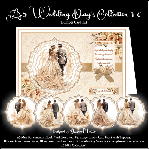 A5 Wedding Day Bumper Kit Collections - x6 Mini Kits