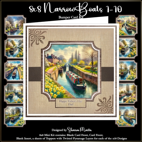 8x8 Narrow Boats Bumper Kit Collection - x10 Designs