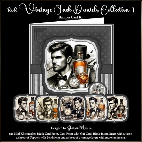 8x8 Vintage Jack Daniels Bumper Kit - x6 Mini Kits (1-6)