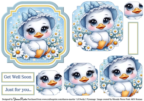Lil Ducky 2 Topper, Pyramage & Sentiments