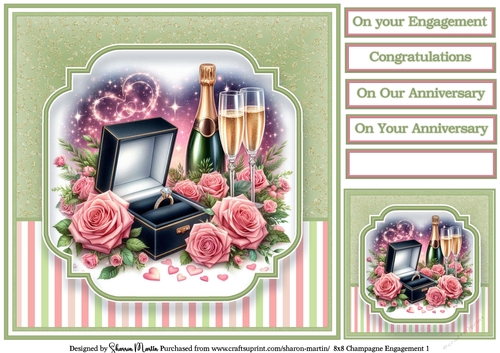 8x8 Champagne Engagement (Green) 1
