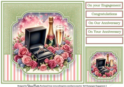 8x8 Champagne Engagement (Green) 2