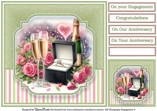 8x8 Champagne Engagement (Green) 4