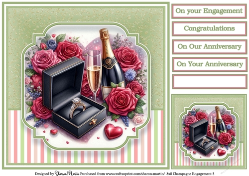 8x8 Champagne Engagement (Green) 5