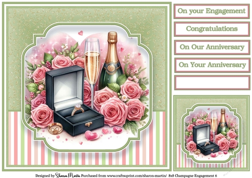 8x8 Champagne Engagement (Green) 6