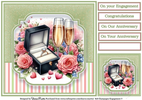 8x8 Champagne Engagement (Green) 9