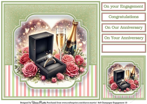 8x8 Champagne Engagement (Green) 10