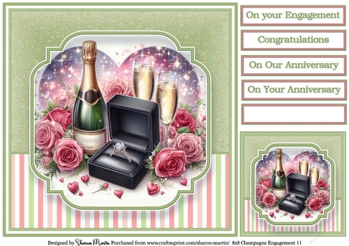 8x8 Champagne Engagement (Green) 11
