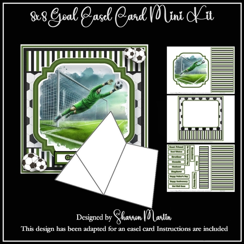 8x8 Goal Easel Card Mini Kit - x3 A4 Sheets 