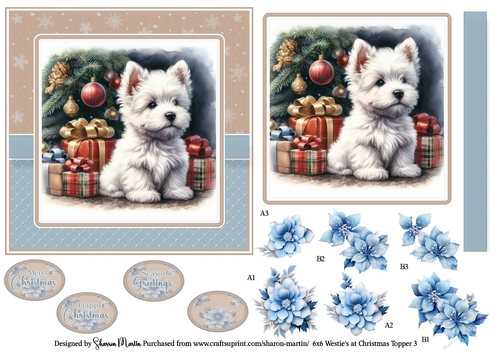 6x6 Westies at Christmas 3