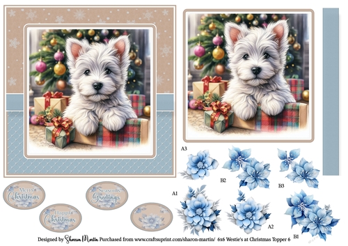 6x6 Westies at Christmas 6