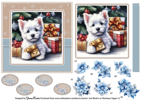 6x6 Westies at Christmas 12