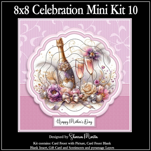 8x8 Celebration 10 Mini Kit - x A4 Sheets 