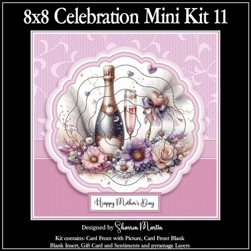 8x8 Celebration 11 Mini Kit - x A4 Sheets 