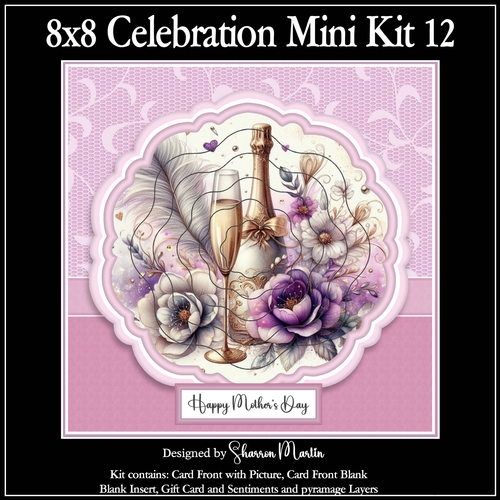 8x8 Celebration 12 Mini Kit - x A4 Sheets 