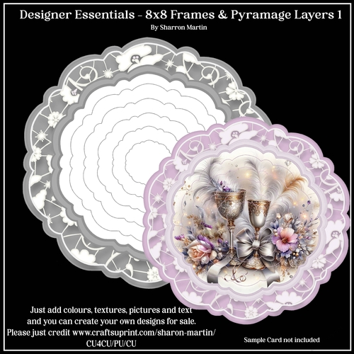 8x8 Frames and Pyramage Layers 1 - Mini Kit 