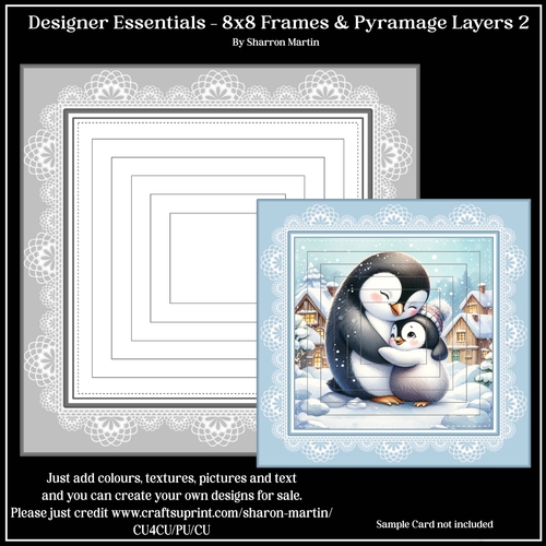 8x8 Frames and Pyramage Layers 2 - Mini Kit 