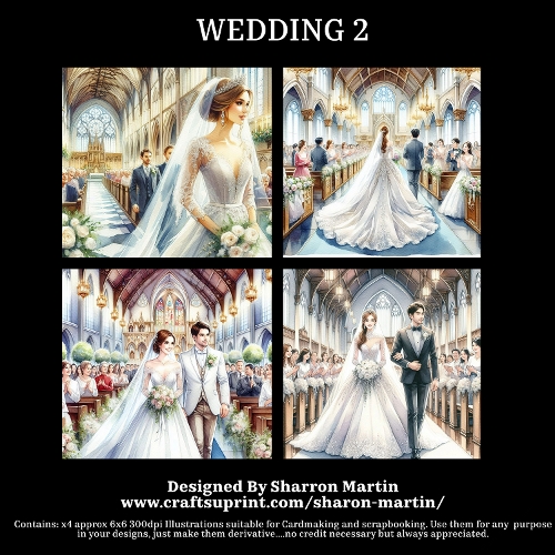 WEDDING 2 - Illustrations for Cardmakers & Designers 