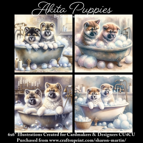 AKITA - Illustrations for Cardmakers & Designers 