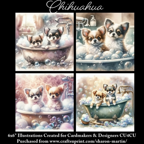CHIHUAHUA - Illustrations for Cardmakers & Designers 