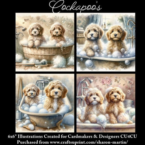 COCKAPOOS- Illustrations for Cardmakers & Designers 