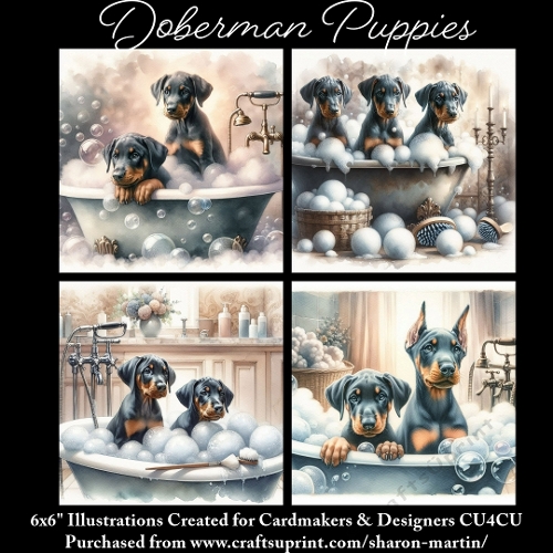 DOBERMAN- Illustrations for Cardmakers & Designers 