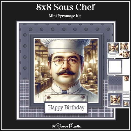 8x8 Sous Chef Mini Pyramage Kit - x4 A4 Sheets 