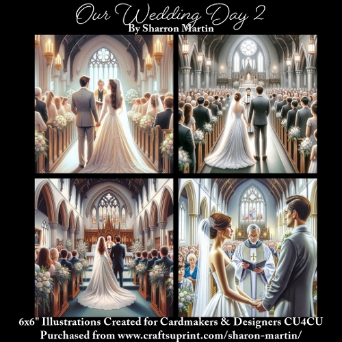 6x6 Our Wedding Day 2 - Illustrations for Cardmakers & Designers