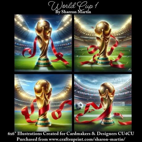 6x6 World Cup 1 - Illustrations for Cardmakers & Designers