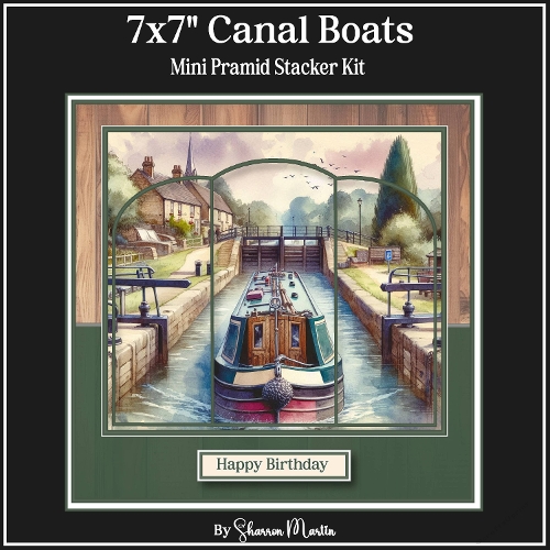 7x7 Canal Boats Pyramid Stacker Mini Kit 