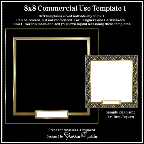 8x8 Gold Commercial Template 1