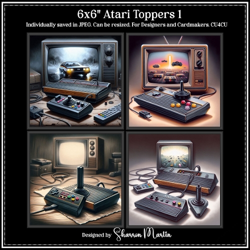 6x6 Atari 1 - Illustrations for Cardmakers & Designers 