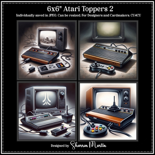 6x6 Atari 2 - Illustrations for Cardmakers & Designers 