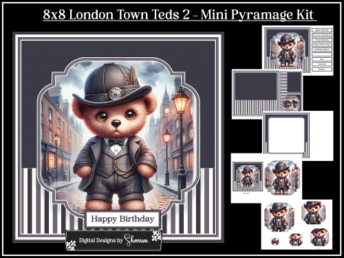 cup1387367_1495 - 8x8 London Town Teds 2 - Mini Pyramage Kit   
