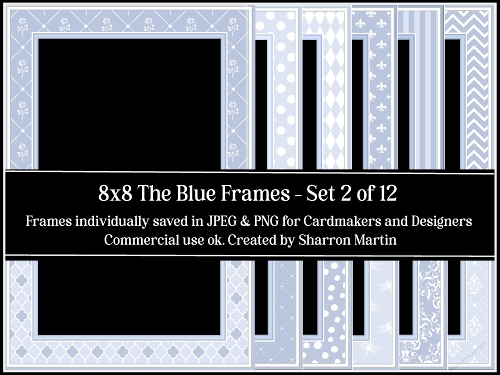 8x8 The Blues Frames 11-20 in JPEG & PNG 