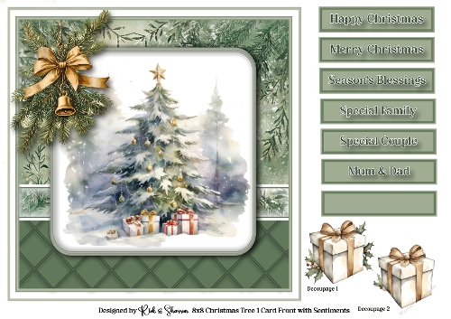8x8 Christmas Tree 1 - Quick Card