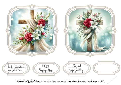 Pure Sympathy Toppers with Sentiments 1 & 2