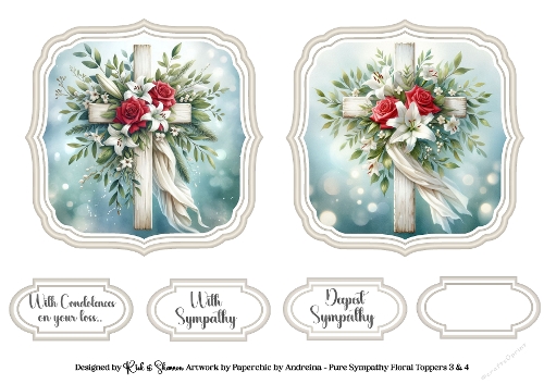 Pure Sympathy Toppers with Sentiments 3 & 4