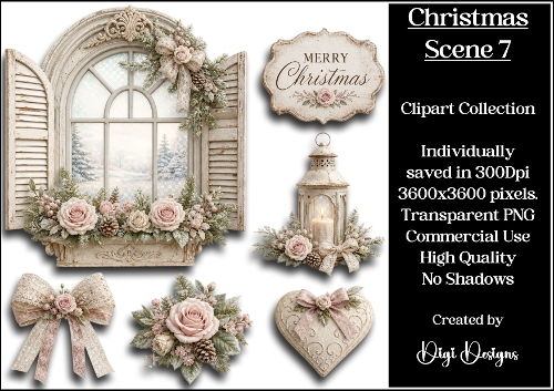 Christmas Scene 7 Clipart Collection