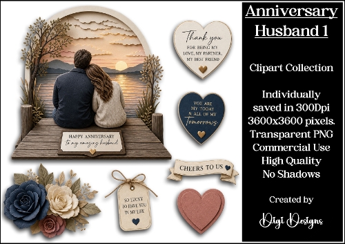 Anniversary Husband 1 Clipart Collection 