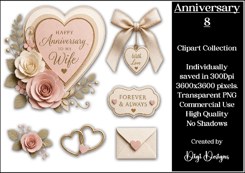 Anniversary 8 Clipart Collection 