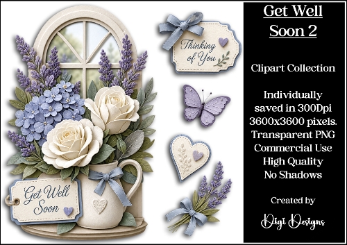 Get Well Soon 2 Clipart Collection 