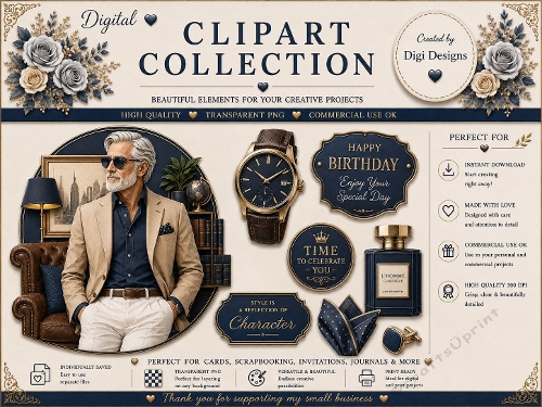 Mens 4 Clipart Collection PNG 