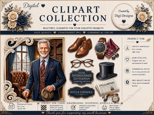 Mens 5 Clipart Collection PNG 