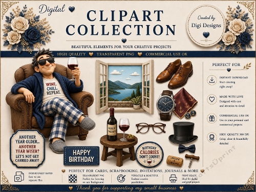 Mens 6 Clipart Collection PNG 