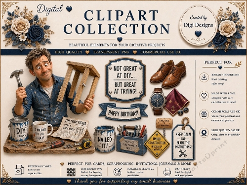Mens 7 Clipart Collection PNG 