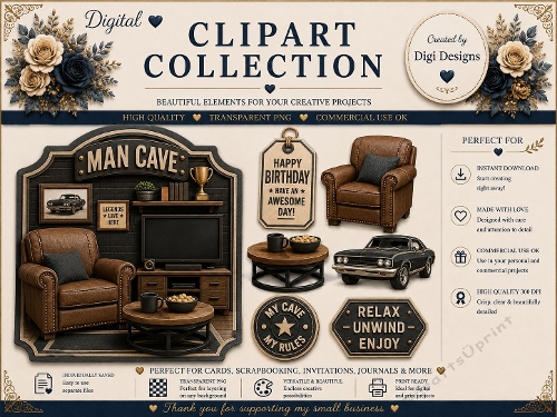 Mens 9 Clipart Collection PNG 