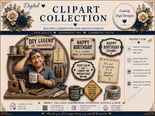 Mens 12 Clipart Collection PNG 